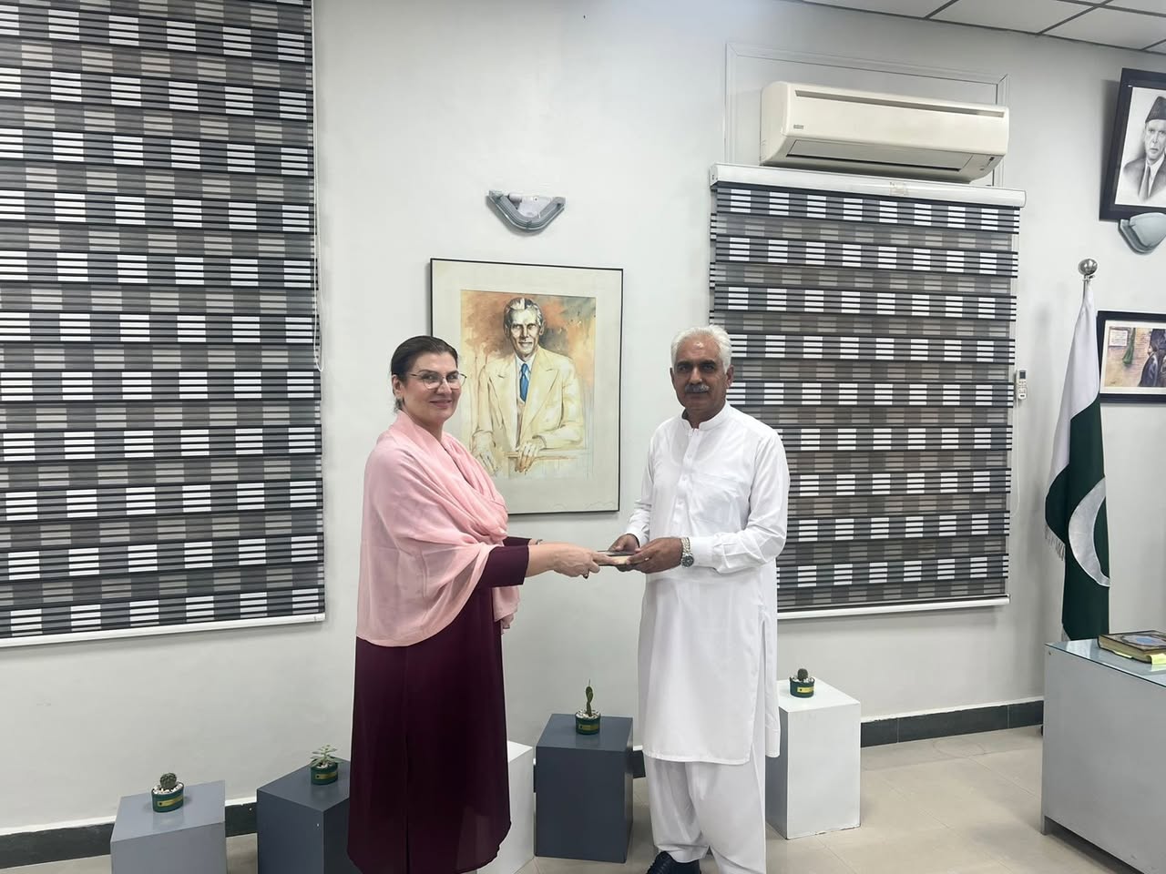 Dr. Mihas Majeed Khan Marwat, Chairperson of the Department of International Relations, presented her newly authored book, 